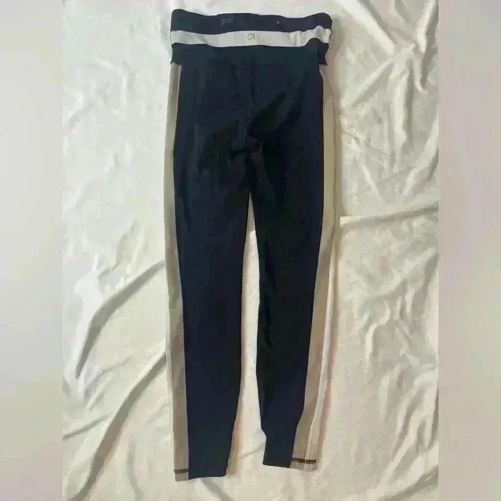 GapFit Women’s Sculpt Compression Leggings Size XS Black Beige White - Picture 4 of 6